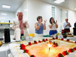 Último Café com o Provedor do ano lota refeitório dos colaboradores